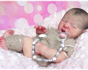 CUSTOM REBORN BABY ~ Leilani Yawning By Realborn ~ 6 month layaway {takes a bottle & pacifier / dummy}