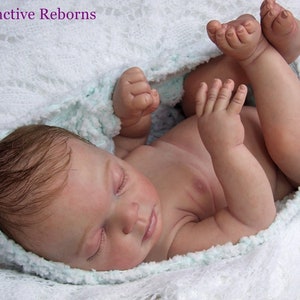 CUSTOM REBORN ~ Indra Asleep by Reva Schick ~ Full Body Doll ~ 6 month layaway