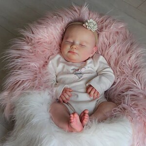 CUSTOM REBORN BABY ~ Sleepy Sage 4 Month Size by Realborn ~ 6 month layaway