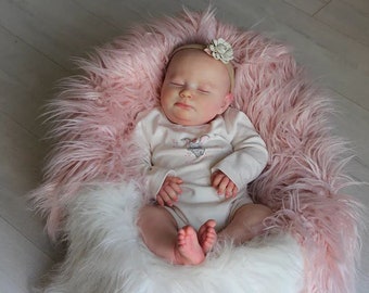 CUSTOM REBORN BABY ~ Sleepy Sage 4 Month Size by Realborn ~ 6 month layaway