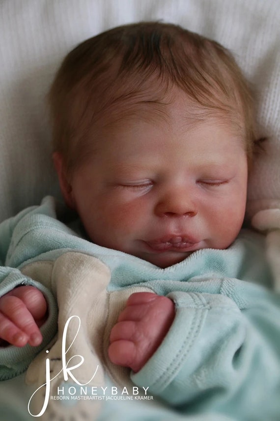 CUSTOM REBORN BABY Bryson Asleep By Realborn 6 maanden layaway