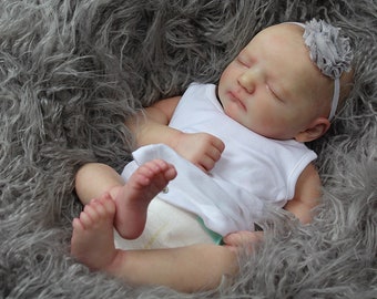 CUSTOM REBORN BABY ~ Jennie Asleep By Realborn ~ 6 month layaway