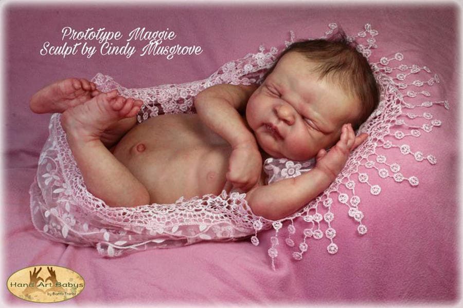 CUSTOM REBORN Maggie Maddox by Cindy Musgrove Full Body Vinyl Baby 6 month layaway