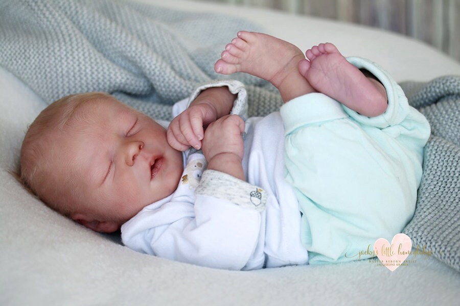 CUSTOM REBORN BABY Darren Asleep By 