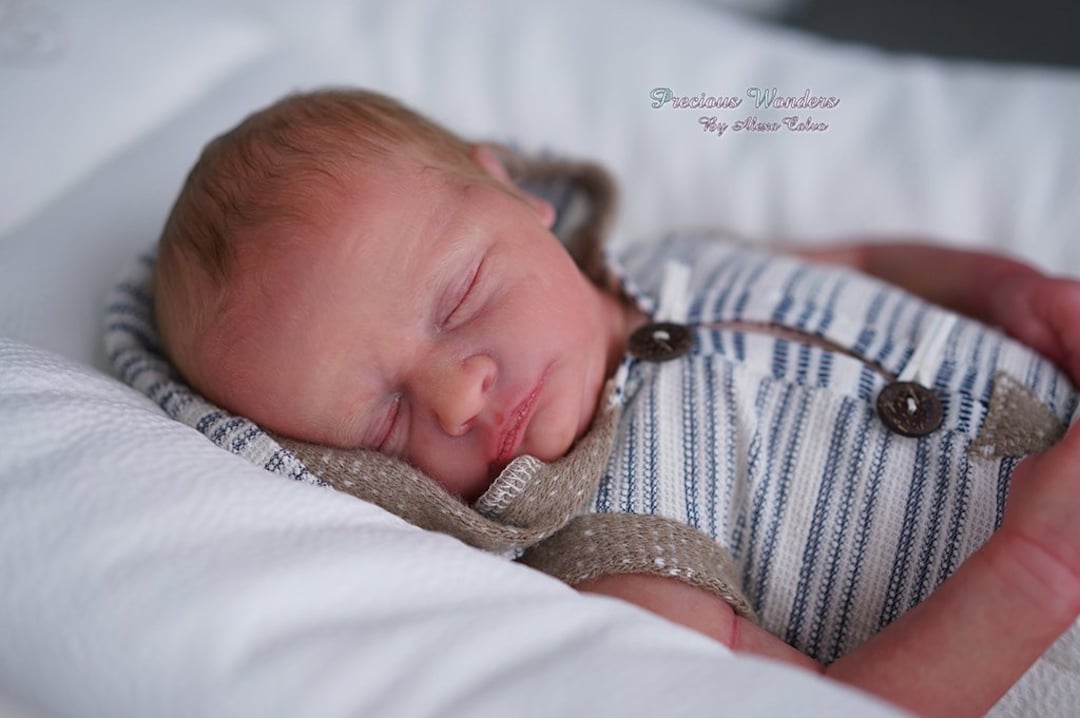 CUSTOM REBORN BABY ~ James Asleep by Realborn ~ 6 Month Layaway