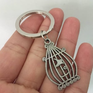Birdcage keychain, Birdcage  gifts key ring