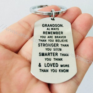 Always Remember You are Braver Than You Believe Inspirational Keychain -  GrindStyle