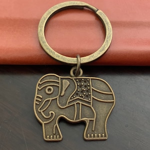 elephant keychain, elephant gifts key ring