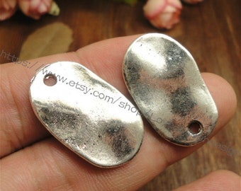 50 Pcs Antique Silver Plated Blank 38mm Mountings G5664 50 Pcs Antique Silver Plated Blank 38mm Mountings G5664