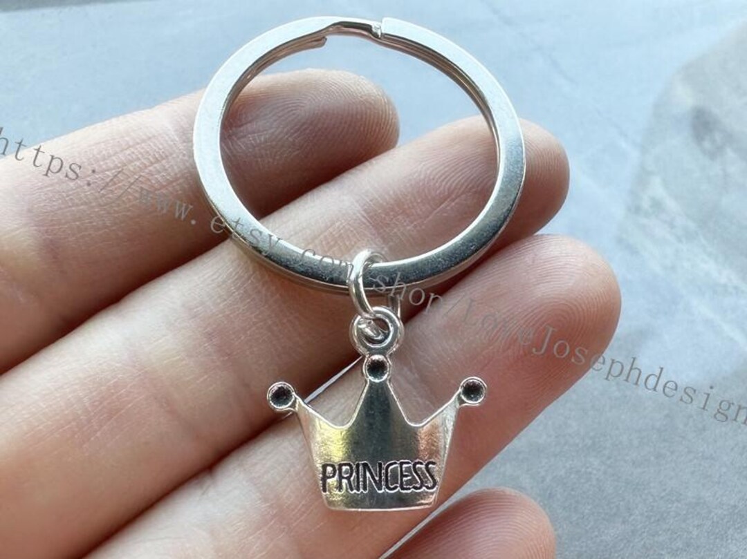 Princess Crown Keychain,princess Crown Gift Key Ring - Etsy
