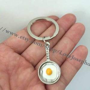 Sarkoyar Fried Egg Keychain Lightweight Bag Decoration Egg Sheet