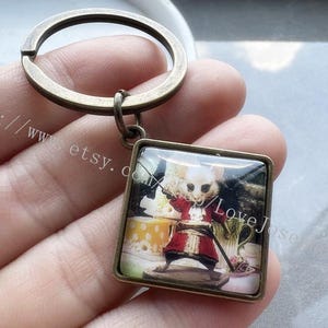 Cat keychain, Cat gifts key ring