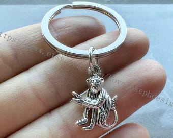 Monkey keychain, Monkey gifts key ring
