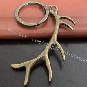 antlers keychain, antlers gifts key ring