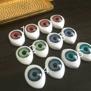 100 Pieces /Lot mix colors 10mmx15mm resin horse eyeball cabochon