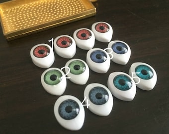 100 Pieces /Lot 10mmx15mm resin horse eyeball cabochon