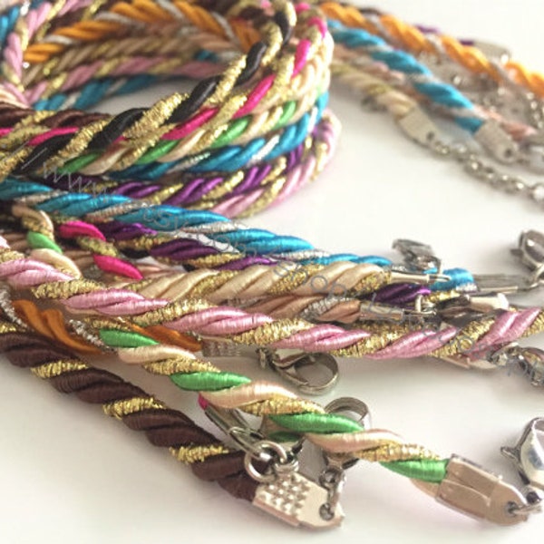 Twisted Necklace Etsy