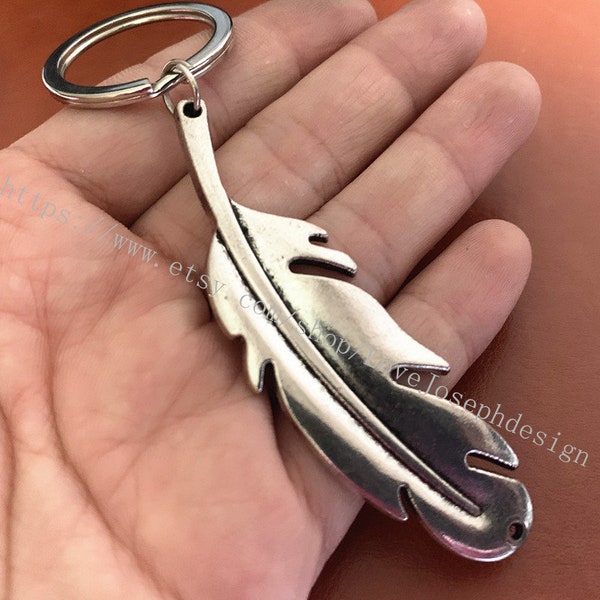 Feather Key Chain Etsy