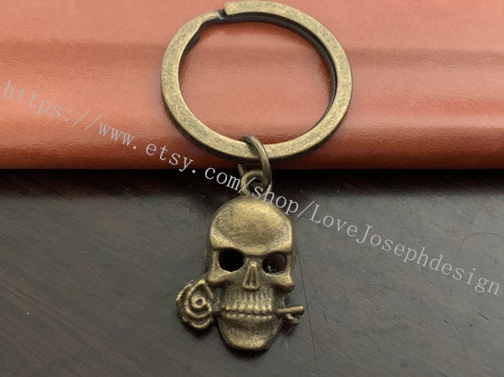 Skull Keychain, Skull Gifts Key Ring