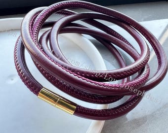 Zapięcia magnetyczne – 2 szt. 12-28-calowego sznurka ze skóry PU, sznurka do naszyjników ze sztucznej skóry (do wyboru 30 kolorów)