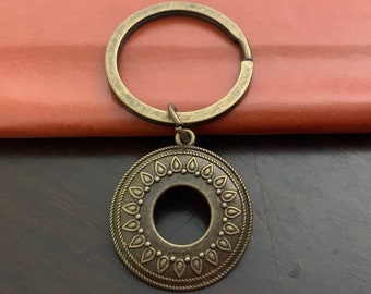 Round circle keychain, Round circle gifts key ring