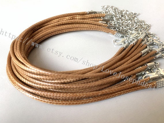 Wholesale 15pieces 7-9inch Adjustable Brown Korea Wax Cotton