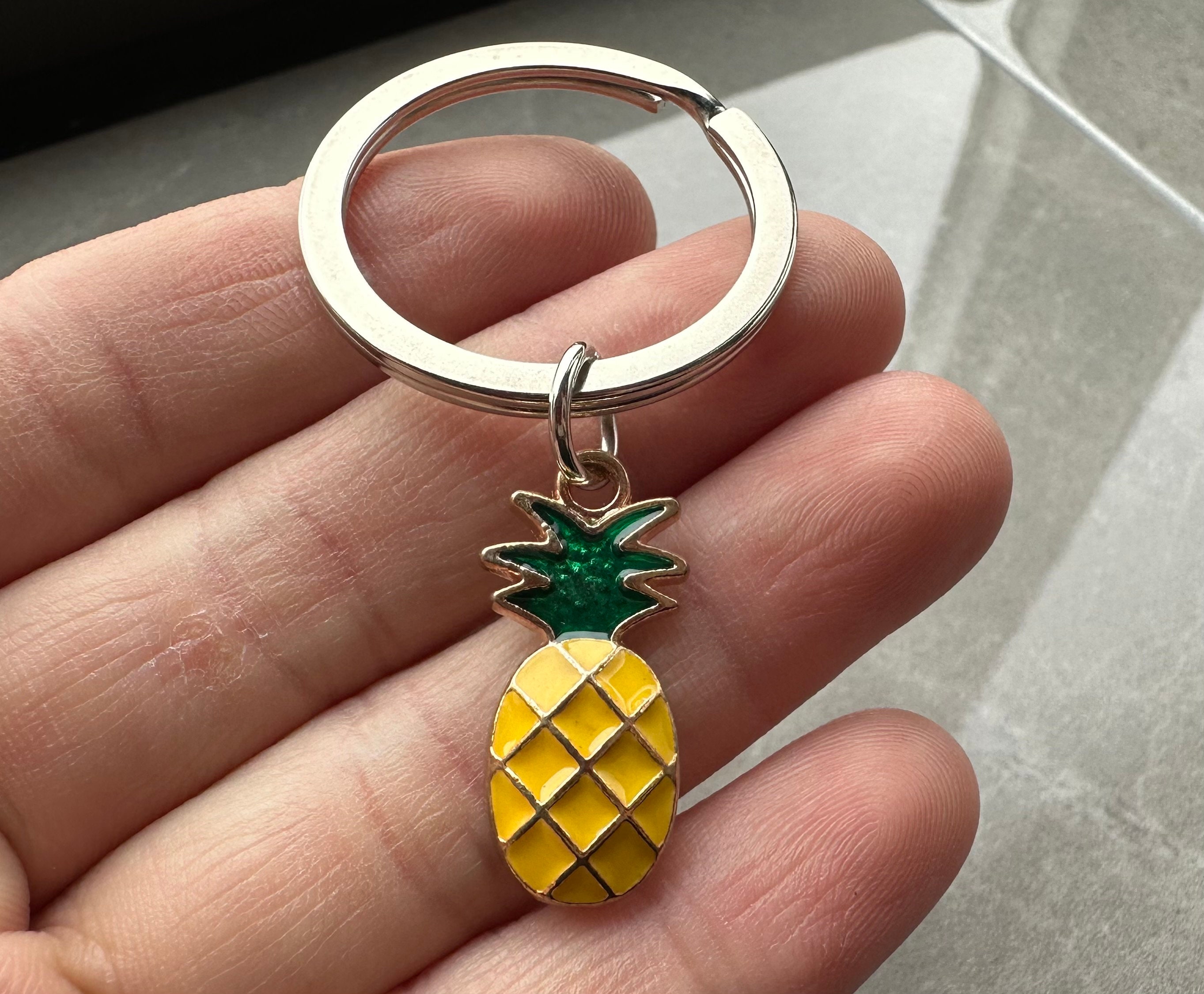 3D Pineapple Keychain, 3D Pineapple Gift Key Ring - Etsy