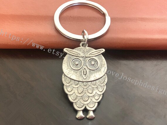 Owl keychain, Owl gifts key ring