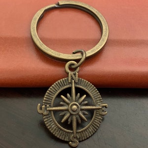 Kompas sleutelhanger, Kompas cadeau sleutelhanger