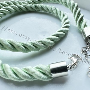 2pcs 7-32 inch 5mm ( 52 colors can choose ) braided silk rope necklace cords