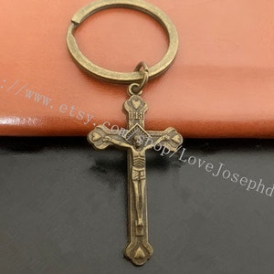 Cross keychain, Cross gifts key ring