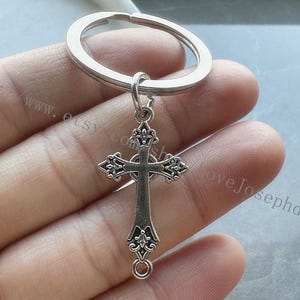 Cross keychain, Cross gifts key ring