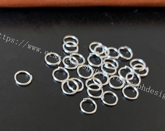 wholesale 500 Pieces /Lot brignt silver Plated 4mm open jump rings