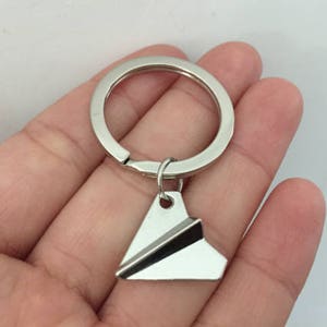 Paper Airplane keychain, Paper Airplane gifts key ring,paper plane keychain