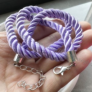 1pcs 12-24 inch 5mm ( 52 colors can choose ) braided silk rope necklace cords