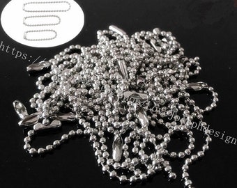 Set of 50 or 100pieces 4 inch (10 cm) Keychains Ball Chain Connector