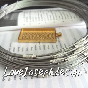 50pcs 18 inch 1mm thickness black stainless steel round choker necklace wires with screw clasps