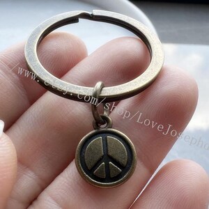 Peace keychain,Peace gifts key ring