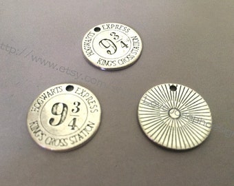 wholesale 100 Pieces /Lot Antique Silver Plated 20mmx20mm word circle charms