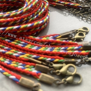 Antiqur Bronze 10pieces 3mm 14-16inch satin twist necklace cords with lobster clasps