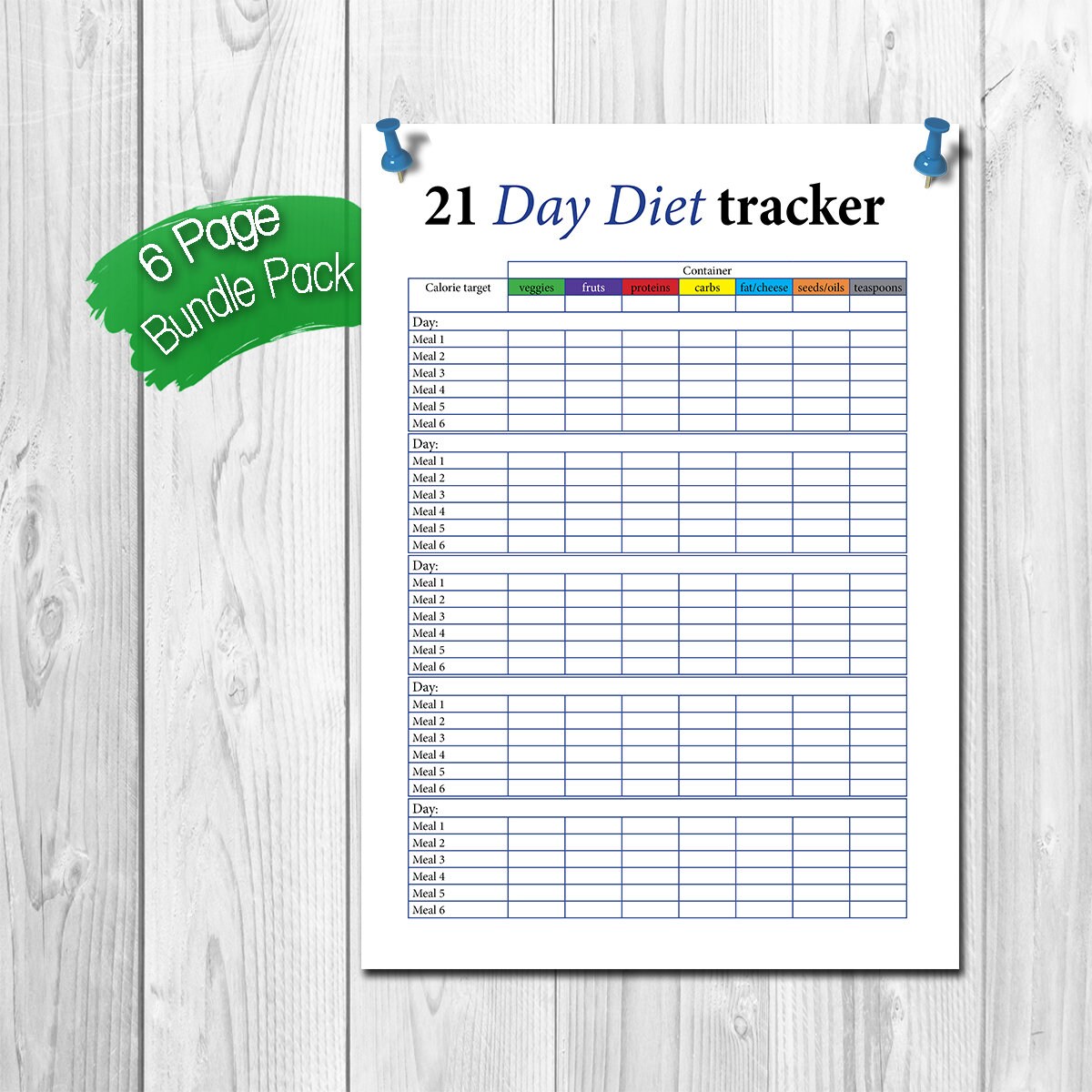 21-day-diet-tracker-sheet-6-page-bundle-pack-printable-etsy for 21 Day Fix Free Printable Tally Sheets 21 Day Diet Tracker Sheet, 6 Page Bundle Pack, Printable - Etsy for 21 Day Fix Free Printable Tally Sheets