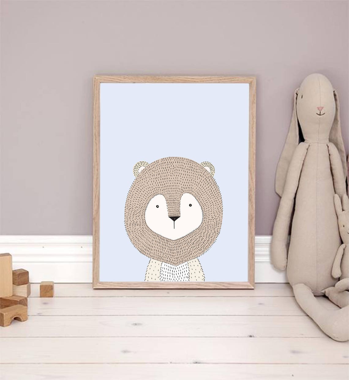 Cute Lion Print, Lion Nursery Art, Lion Nursery Wall Art, Nursery Decor Animal Nursery Print