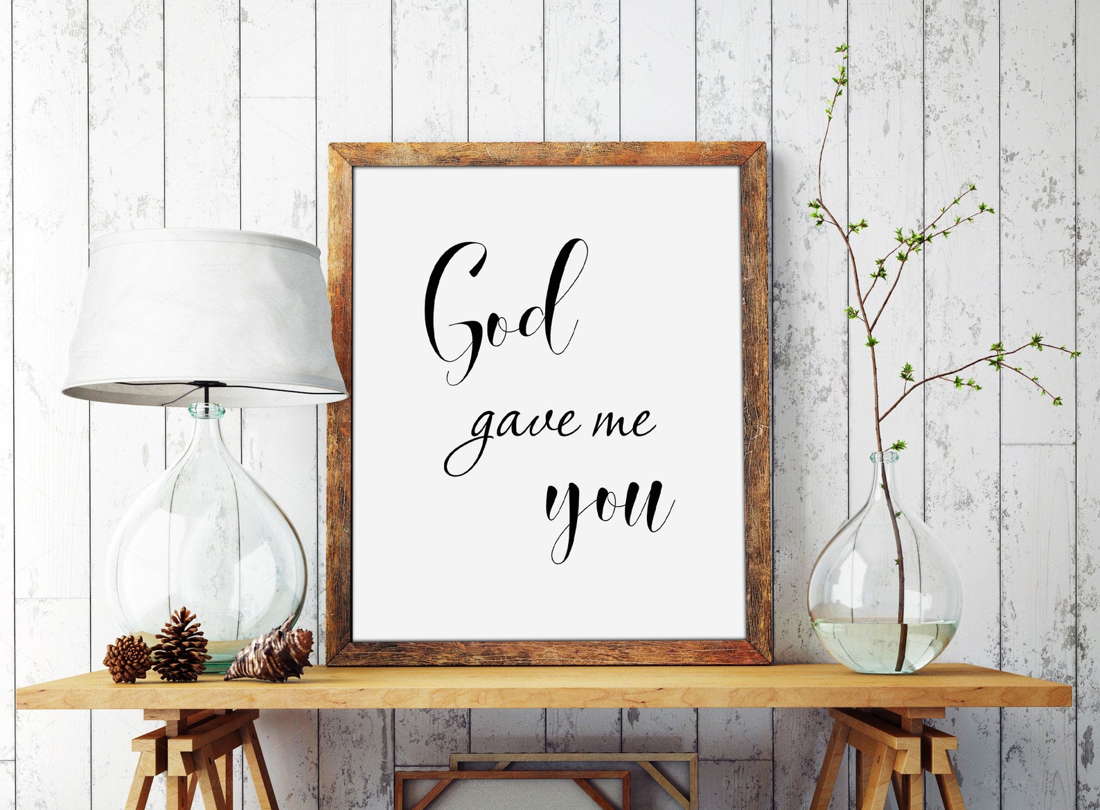God Gave Me You Print Quotes Prints Wall Decor Wall Art Etsy