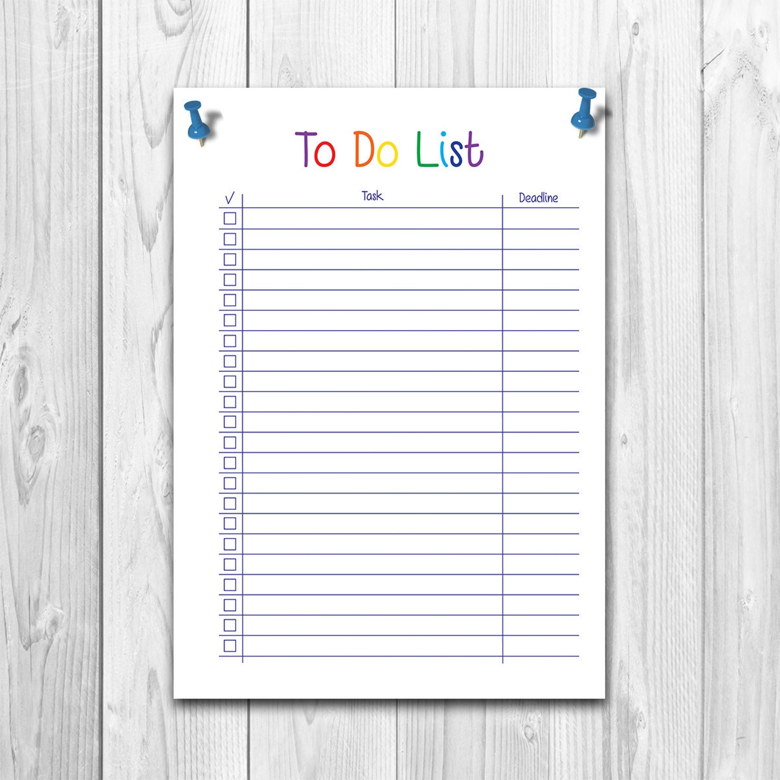Homework List Deadline Planner to Do List Printable to Do - Etsy Hong Kong