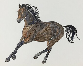 Grecian Horse Painting