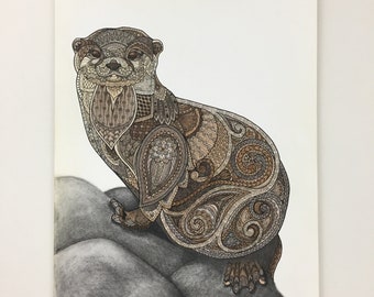 Otter Painting
