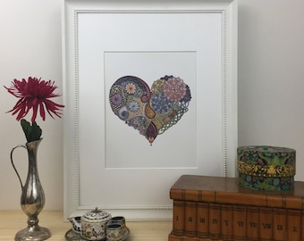 Tangled Heart Painting