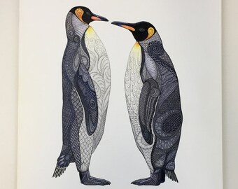 A Clash of Kings- Penguin Painting