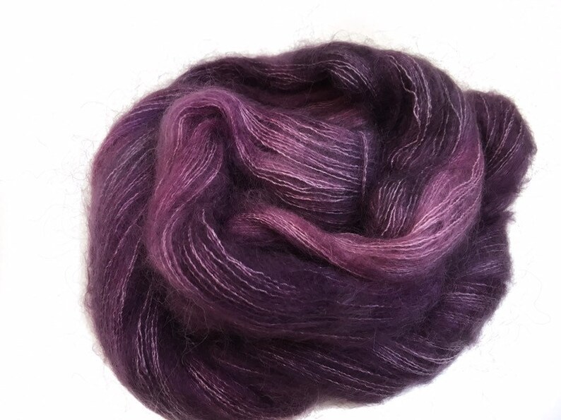 Cloud Yarn In The Color African Violet Hand Dyed Etsy