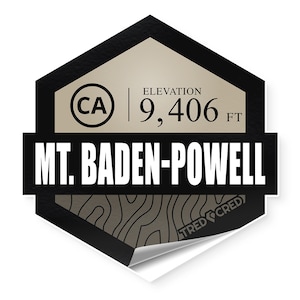 Sticker: Mount Baden-powell